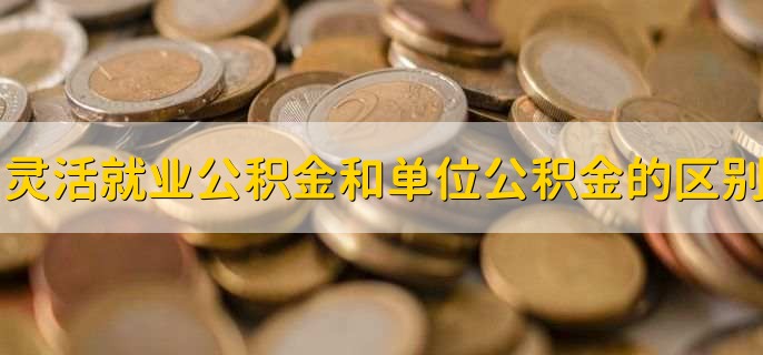 灵活就业公积金和单位公积金的区别,有以下两点