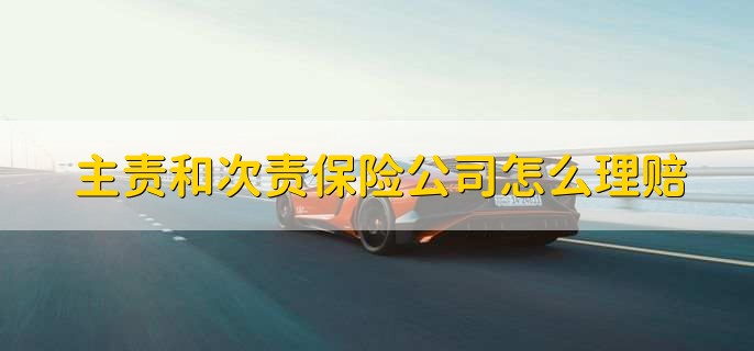 主责和次责保险公司怎么理赔