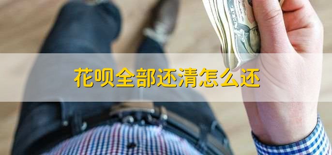 花呗全部还清怎么还
