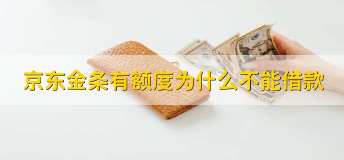 京东金条有额度为什么不能借款,有以下五点原因