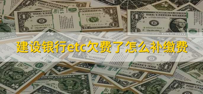 建设银行etc欠费了怎么补缴费