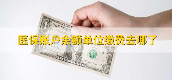 医保账户余额单位缴费去哪了