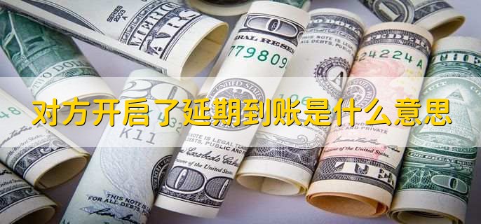 对方开启了延期到账是什么意思