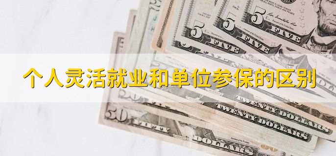 个人灵活就业和单位参保的区别