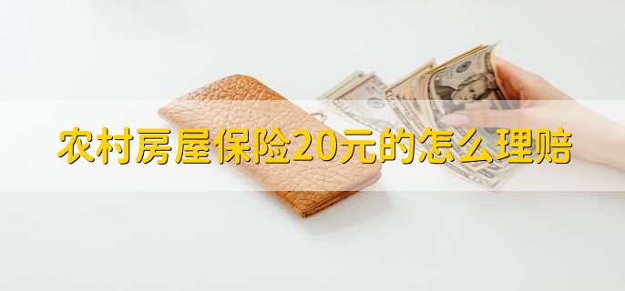 农村房屋保险20元的怎么理赔