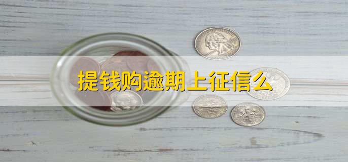 提钱购逾期上征信么