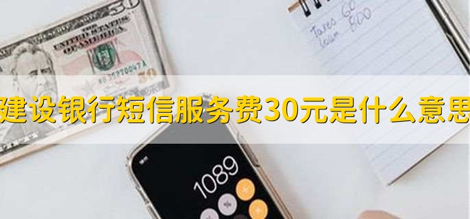 建设银行短信服务费30元是什么意思