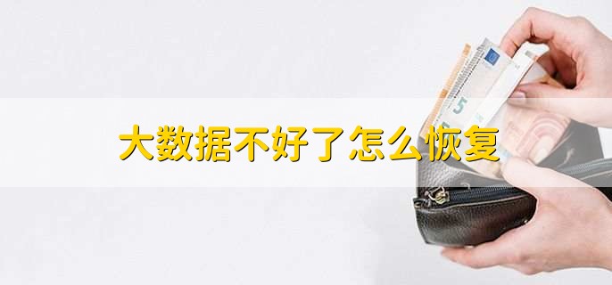大数据不好了怎么恢复