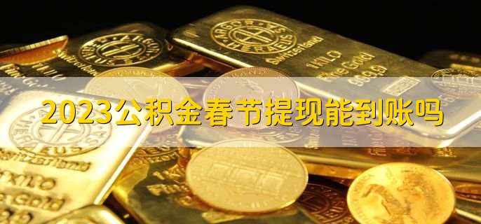 2023公积金春节提现能到账吗,不能到账