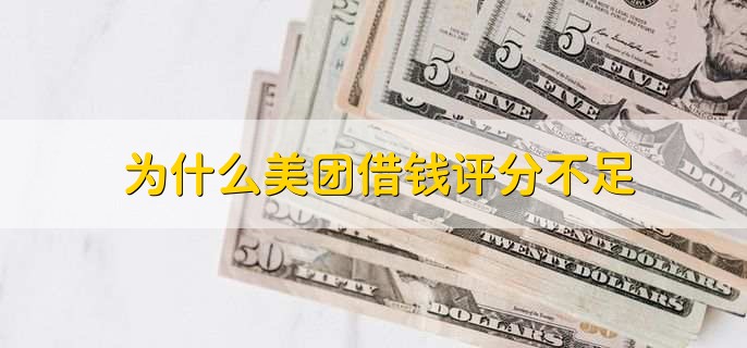 为什么美团借钱评分不足