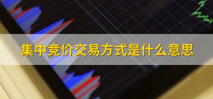 集中竞价交易方式是什么意思