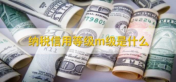 纳税信用等级m级是什么