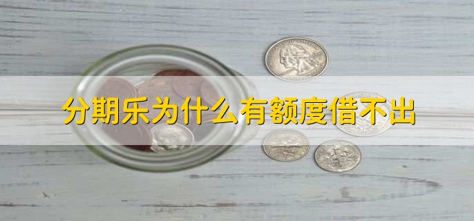 分期乐为什么有额度借不出