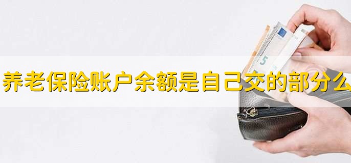 养老保险账户余额是自己交的部分么,是的