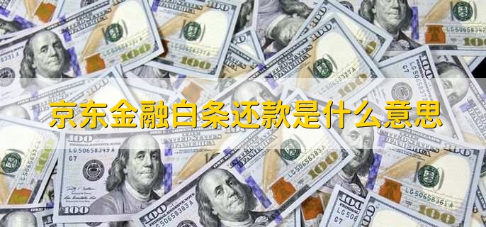 京东金融白条还款是什么意思,京东白条能一次性还清吗