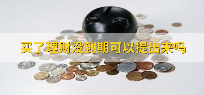 买了理财没到期可以提出来吗