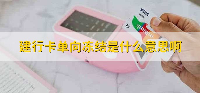 建行卡单向冻结是什么意思啊,只能办理存款业务