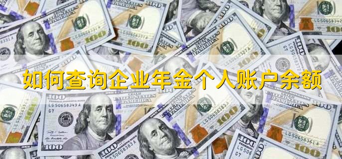 如何查询企业年金个人账户余额