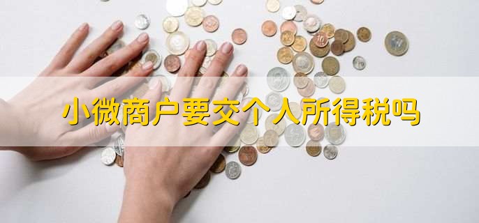 小微商户要交个人所得税吗