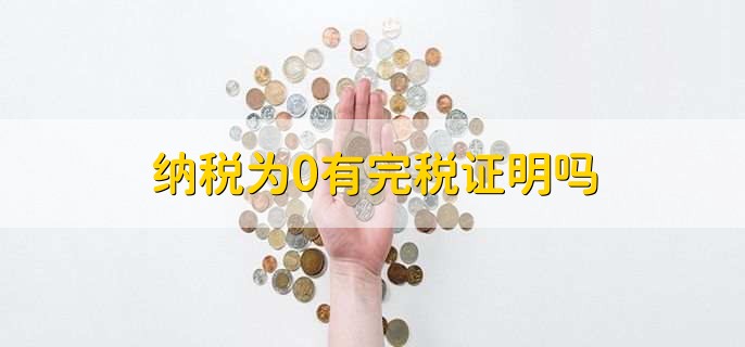 纳税为0有完税证明吗