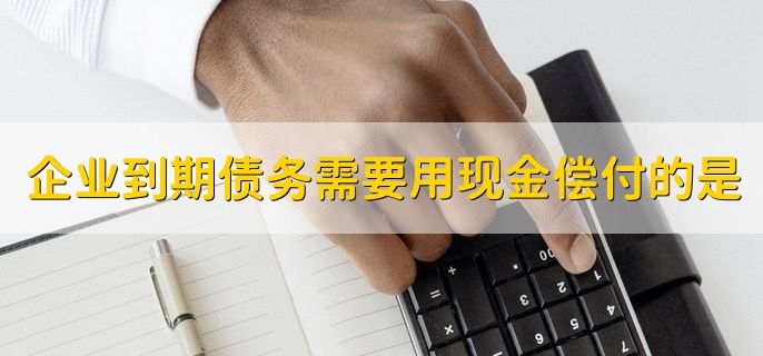 企业到期的债务必须要用现金偿付的是