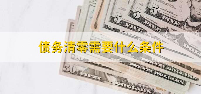 债务清零需要什么条件