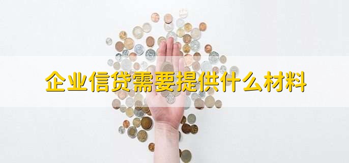 企业信贷需要提供什么材料