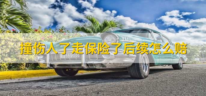 撞伤人了走保险了后续怎么赔