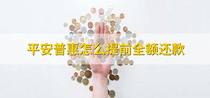 平安普惠怎么提前全额还款