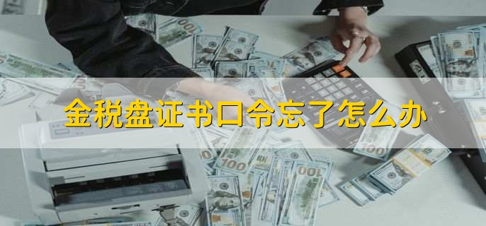 金税盘证书口令忘了怎么办
