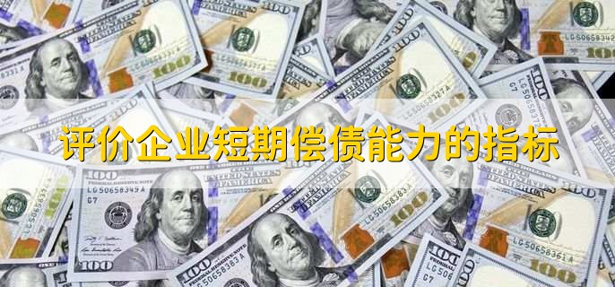 评价企业短期偿债能力的指标