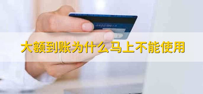 大额到账为什么马上不能使用