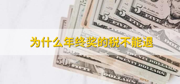 为什么年终奖的税不能退