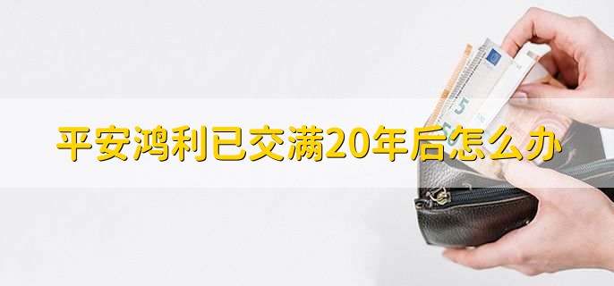 平安鸿利已交满20年后怎么办