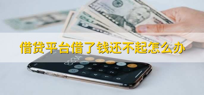 借贷平台借了钱还不起怎么办