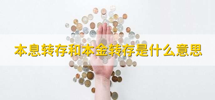 本息转存和本金转存是什么意思