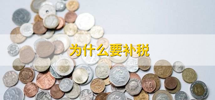 为什么要补税