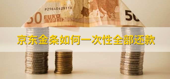 京东金条如何一次性全部还款