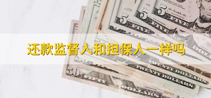 还款监督人和担保人一样吗