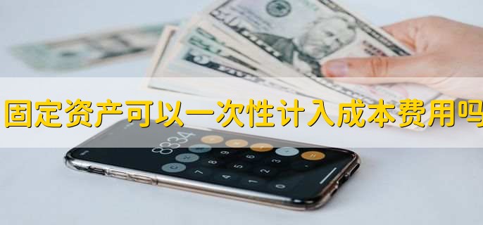 固定资产可以一次性计入成本费用吗