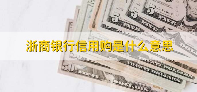 浙商银行信用购是什么意思