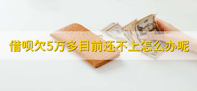 借呗欠5万多目前还不上怎么办呢