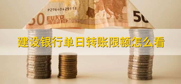 建设银行单日转账限额怎么看,有以下3种方法