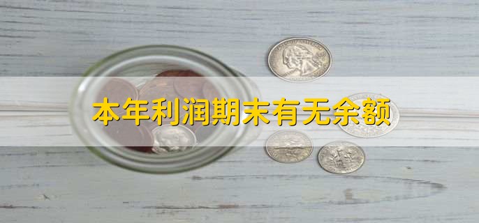 本年利润期末有无余额，没有