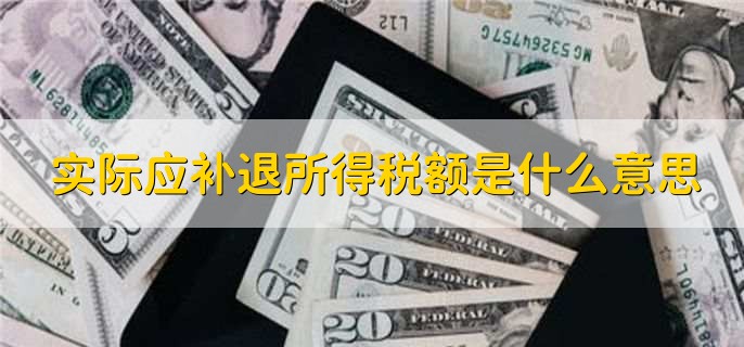 实际应补退所得税额是什么意思,有以下2点