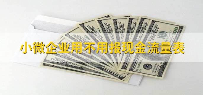 小微企业用不用报现金流量表