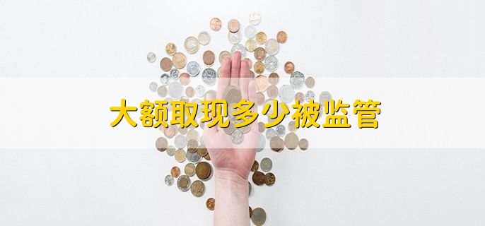 大额取现多少被监管