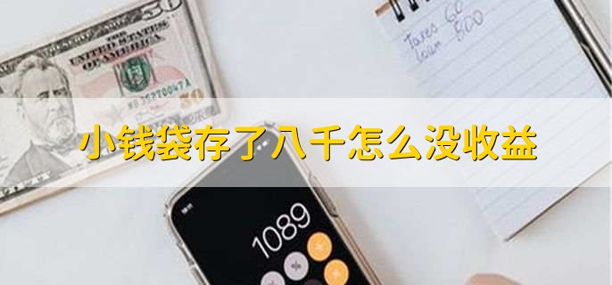 小钱袋存了八千怎么没收益