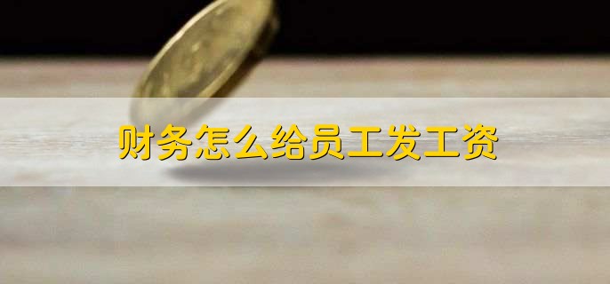 财务怎么给员工发工资,有以下十步