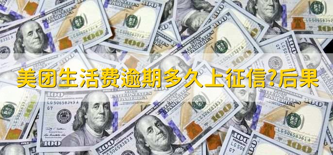 美团生活费逾期多久上征信?后果有多严重